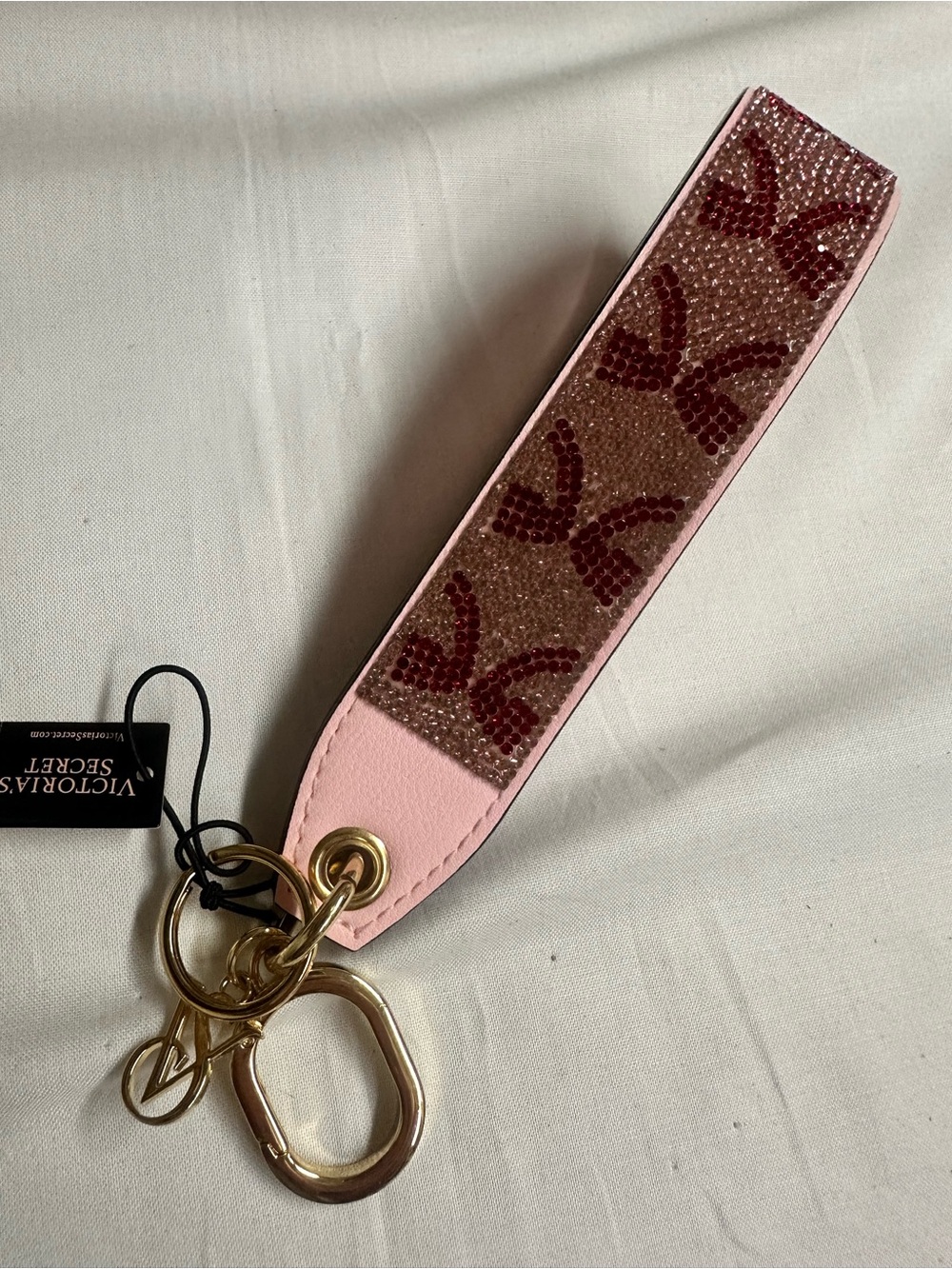 Victoria's Secret Pink Crystal-Embellished Key Fob